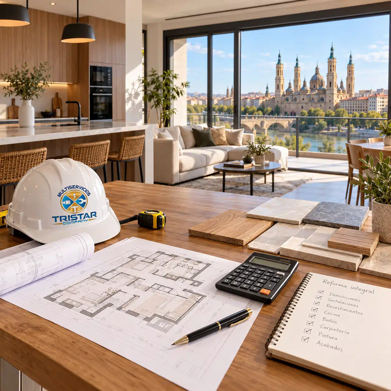 Planos, materiales y presupuesto para calcular cuánto cuesta reformar una vivienda completa en Zaragoza
