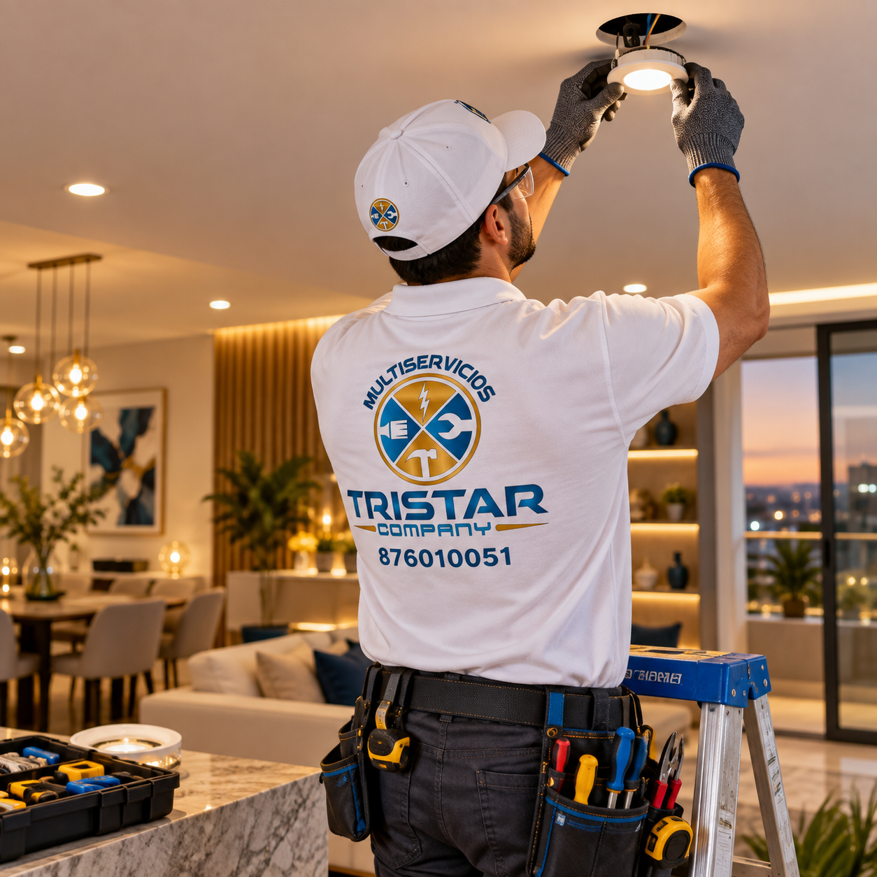 Instalaciones Eléctricas e Iluminación LED Actualización de cuadros eléctricos, mecanismos e iluminación LED para viviendas en Zaragoza - Multiservicios Tristar Company