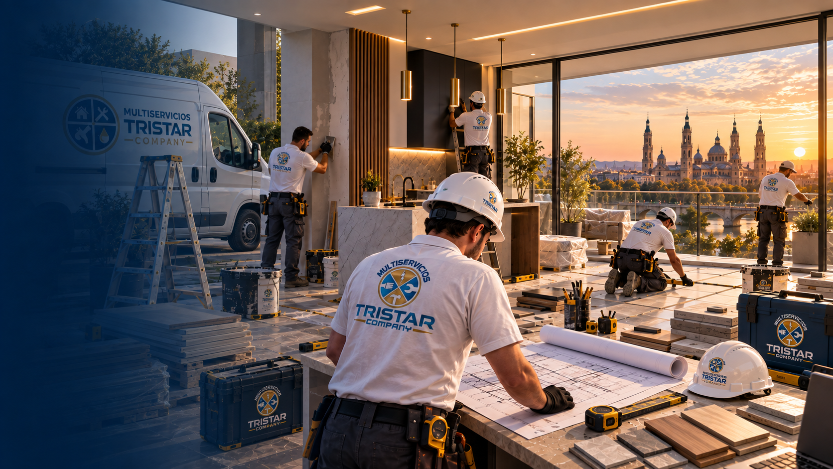Imagen de antes y después correspondiente a los proyectos de reformas multiservicios trstar en viviendas